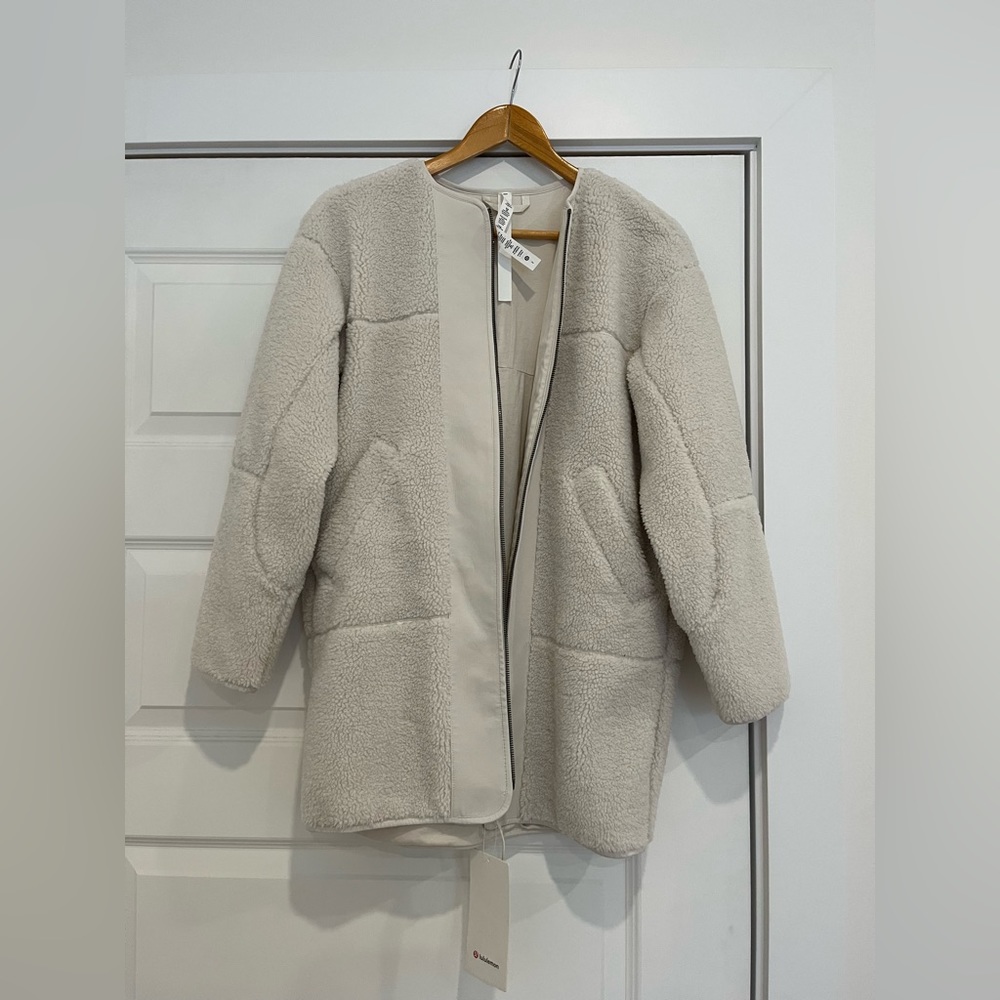 NWT Lululemon Collarless Textured Fleece Full Zip
